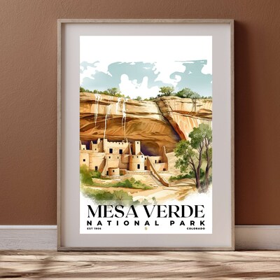 Mesa Verde National Park Poster, Travel Art, Office Poster, Home Decor | S4 - image4